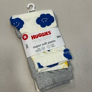 Huggies Super Soft Pants - Blue and Gray